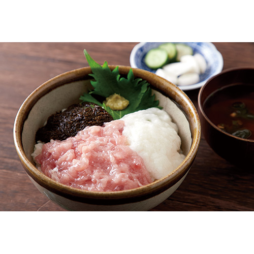 3色丼(まぐろたたき身、とろろ、あかもく)5食セット NK00000164 3色丼(まぐろたたき身、とろろ、あかもく)5食セット NK00000164