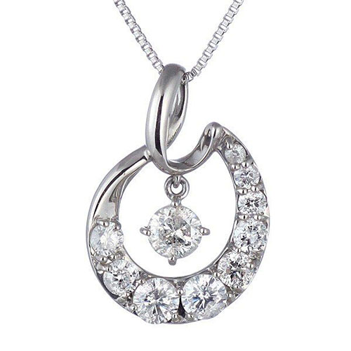 結婚10周年記念プラチナダイヤモンドネックレス(0.5カラット) M101−050045 結婚10周年記念プラチナダイヤモンドネックレス(0.5カラット) M101−050045